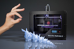 Conejos blancos impresos en 3D