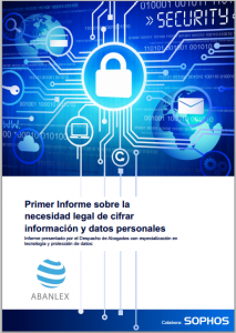  Primer Informe sobre la necesidad legal de cifrar información y datos personales