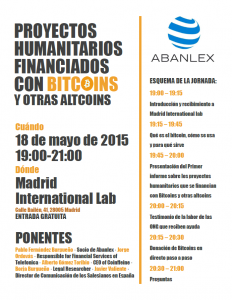 Poster conferencia ONG Bitcoin